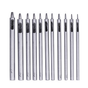 Fabrieks Metalen Ronde Lederen Set Gereedschappen Kwaliteit Roestvrijstalen Riem Gat Pons Voor Leer - Product Image 2