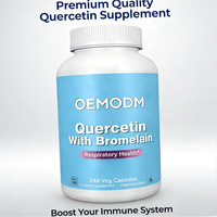 Capsules dures de Quercétine avec Bromélaïne OEM, Complément alimentaire pour le soutien du système immunitaire, Capsules végétaliennes à marque privée