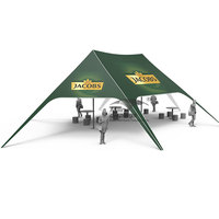 Tente de soleil double poteau Weeding Startent Surfing Star pour le camping, les événements de marque