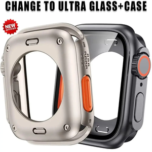 Étui de protection complet Win-Win pour <span class=keywords><strong>Apple</strong></span> <span class=keywords><strong>Watch</strong></span> Series 10 42mm 46mm Changement en Ultra PC Protecteur d'écran en verre trempé - Product Image 3