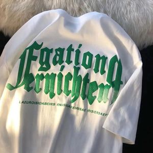 Relaxed Fit High Quality Puff Print Tshirt Hot Sale Body Fit Custom logo T-shirt Plain Hot <strong>Selling</strong> t Shirt for Men - Product Image 2