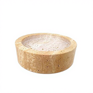 Portavelas de Mármol Natural Hecho a Mano de Alta Calidad de 5x5x1.5 Pulgadas para Decoración del Hogar, Sala de Estar y Comedor, Uso en Pascua - Product Image 1