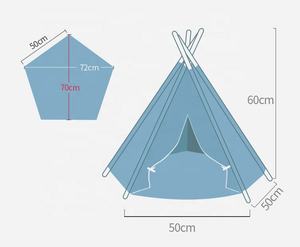Relipet RL-PD130 motif solide <span class=keywords><strong>tipi</strong></span> pour animaux <span class=keywords><strong>de</strong></span> compagnie tentes indiennes inspiré bois <span class=keywords><strong>toile</strong></span> tente meubles pliable chat <span class=keywords><strong>lit</strong></span> - Product Image 6