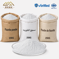 Flux de fusion d'acier de qualité constante, inspecté en usine, matière première minérale industrielle fiable, fluorite brute