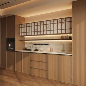 Customized Size Modern Solid Wood <b>Sideboard</b> Restaurant Furniture Made From Environmentally Friendly Materials - Product Image 3