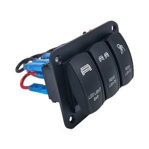 Rocker chuyển đổi bảng điều khiển chuyển đổi Dash 5 pin on/off pre-có dây Rocker chuyển đổi màu xanh Backlit chuyển đổi cho ô tô xe Marine thuyền RV - Product Image 4