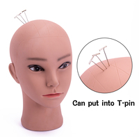 Tête de mannequin professionnelle afro-américaine pour la fabrication de perruques, modèle de coiffure, tête de perruque pour la confection de perruques