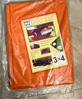 Bâche de camion et tente de voiture en tissu tricoté uni enduit de PE de haute qualité 130GSM 100% imperméable
