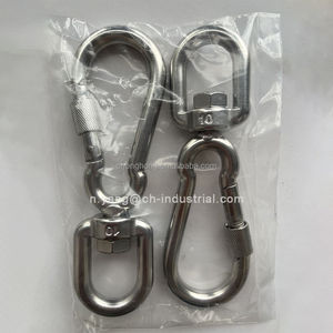 Moschettone Girevole con Gancio a Molla in Acciaio Inox <span class=keywords><strong>per</strong></span> Guinzaglio <span class=keywords><strong>per</strong></span> Cani, Borsa, Moschettone - Product Image 3