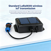 Capteur de pH solaire LoRaWAN sans fil pour la qualité de l'eau, pH-mètre industriel pour la surveillance des eaux usées en aquaculture