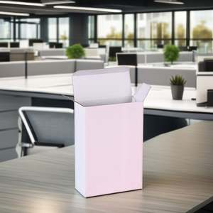 Boîte d'emballage auto-élevante en carton recyclé avec logo personnalisé, pour cosmétiques, bougies, parfums, bijoux - Product Image 3