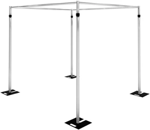 ESI fotografía tela romántica tubo de aluminio soporte de cortina estilo Simple revestimiento en polvo telón de fondo Color personalizado al por mayor para - Product Image 1