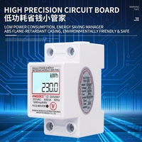 YXQZN Meter kWh Mini Mikro-track DDS2007 Satu Fasa untuk Rumah Pintar, Pemasangan di Rel, 60/80A, Dapat Direset, Kompak, 220V, Sewa