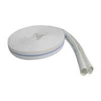 Tuyau d'incendie blanc haute pression 16 bars, pression de rupture maximale 40 bars, PVC flexible, 3 pouces, 80 mm/77 mm