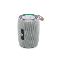 TG434 untuk 5.3 8W Kabinet Plastik Portabel dengan Tali, Audio Outdoor Ringkas, Lampu LED, Subwoofer, Mikrofon Opsional, 1000-2000mAh