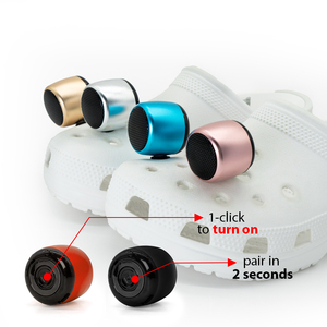 Mini haut-parleur Bluetooth sans fil tendance avec breloques à boucle pour la décoration <span class=keywords><strong>de</strong></span> chaussures sabots, idéal pour les pique-niques, les promenades et les journées à la plage - Product Image 3