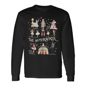 <b>Nutcracker</b> Christmas Long Sleeve T-Shirt Family Matching Holiday Wear China A11287 - Product Image 1