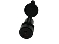 Cargador Rápido de Alta Calidad al por Mayor, USB-A QC 3.0 36W y USB-C PD 60W, Enchufe PD 100W, QC 3.0 Tipo C y Tipo A para Auto y Barco