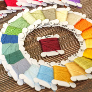 80 renkler 4 metre nakış ipliği 447 renkler pamuk nakış ipliği DIY el yapımı aksesuarları astarı nakış ipliği - Product Image 2