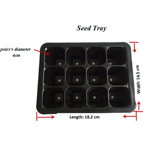 Plateau de semis 12 alvéoles réutilisable, flexible et écologique pour plantes <span class=keywords><strong>succulentes</strong></span> de jardin, semis de <span class=keywords><strong>graines</strong></span>, facile à nettoyer, résistant à la corrosion - Product Image 2