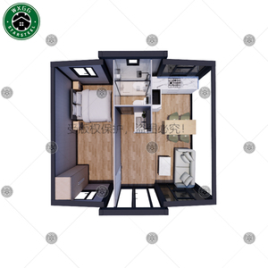 Maison conteneur pliable de luxe pour le camping, haute qualité, prix abordable, maisons préfabriquées, mini-maison portable, maison préfabriquée - Product Image 6