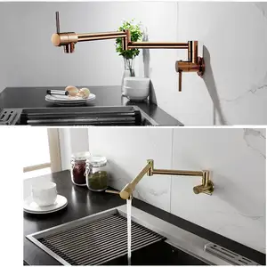 AMAXO popolare rubinetto da cucina pieghevole a due impostazioni rubinetti girevoli a parete rubinetto per lavello per cucina