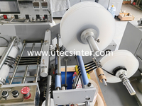 UGS260 machine de sérigraphie d'étiquettes en tissu de vêtement pour la sangle élastique ruban de satin de coton sergé lanière de ruban élastique