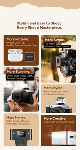 Flash para Cámara Recargable Mini ZENIKO ZT08 con Pantalla HSS y Medición Automática <span class=keywords><strong>TTL</strong></span> - Product Image 4