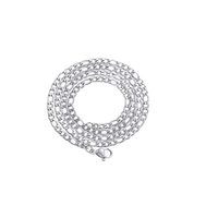 Collier chaîne Figaro en acier inoxydable plaqué or 18 carats PVD argenté de haute qualité, largeur 3 mm, style Hip Hop, vente en gros