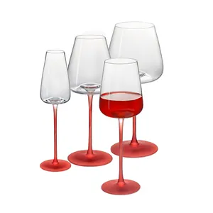 MEIZHILI yenilik çin'de yapılan kırmızı şarap kadehleri 17 ons şarap cam temizle 4 Set