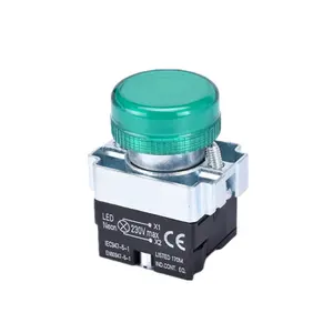 LAY5-BV63 industrial pushbuttons products momentary metal push button switch with light