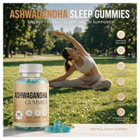 Gummies d'Ashwagandha OEM, Extrait de Racine d'Ashwagandha, Complément Alimentaire à Croquer pour le Bien-être, Étiquette Privée Personnalisée Disponible pour Adultes