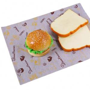 Wax <b>Paper</b> Greaseproof Custom logo <b>Paper</b> Sandwich Food Wrap <b>Wrapping</b> Restaurant Printed logo Burger <b>Paper</b> - Product Image 2