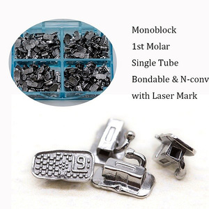 Hot Selling Orthodontic <span class=keywords><strong>Dental</strong></span> 1st Molar Bonadable <span class=keywords><strong>Monoblock</strong></span> Enkele Buccale Buis <span class=keywords><strong>Dental</strong></span> Orthodontische Beugels Handmatige Stroombron - Product Image 2