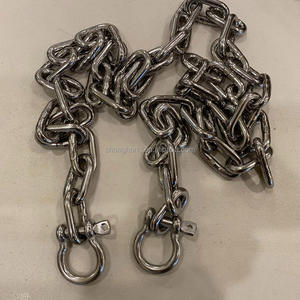 Chaîne d'ancre marine de 5/16 po avec manilles surdimensionnées de 3/8 po, maillons de chaîne en acier inoxydable 316 soudés courts/longs - Product Image 6