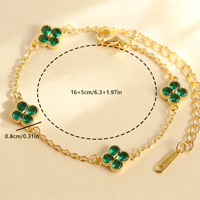 Ensemble tendance pour femme en acier inoxydable de haute qualité, plaqué or 18 carats, double face, trèfle à quatre feuilles, imitation perle coquillage