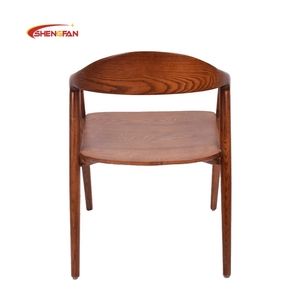 <span class=keywords><strong>Fauteuil</strong></span> simple de couleur noyer avec coussin orange Chaise NEVA <span class=keywords><strong>Table</strong></span> à manger Chaises de restaurant en <span class=keywords><strong>bois</strong></span> de style européen vente en gros - Product Image 6