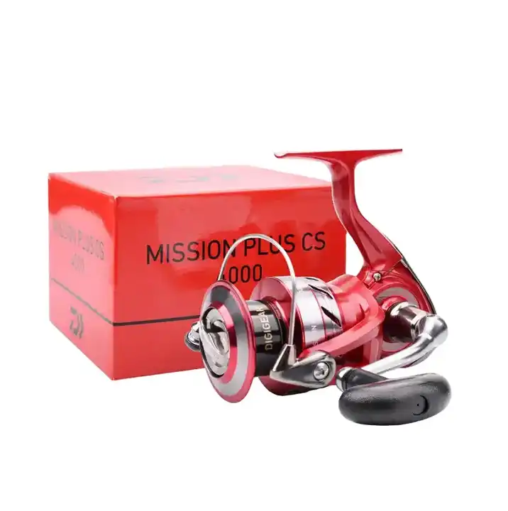 mission spinning fishing reels red color