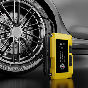 Portable Tire Inflator 12V LCD Display Single Cylinder <b>Car</b> MPV Use Yellow - Product Image 2