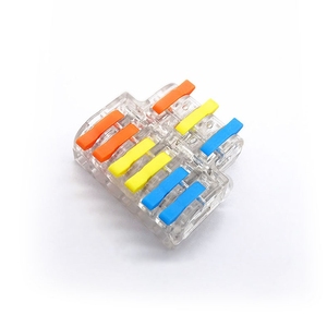 Separador transparente de cableado de resorte de tuerca de palanca de conector de cable de 3 en 6 salidas de 3 en 9 salidas de 2 en 3 en 3 - Product Image 1