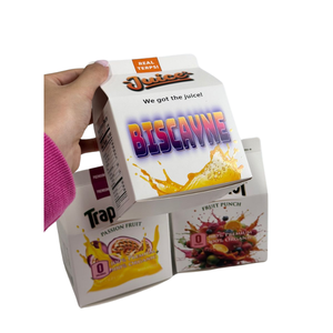 Nouveau Design vide 3.5g anti-odeur refermable holographique découpé sacs en mylar à fermeture éclair et emballage en forme de boîte Mike - Product Image 6