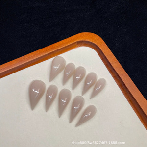 <span class=keywords><strong>Uñas</strong></span> Postizas Hechas a Mano Extra Largas con Diseño de Garra de Águila, <span class=keywords><strong>Color</strong></span> Nude Natural, Tono Piel, Estilo Gótico Minimalista, Reutilizables, Venta al Por Mayor - Product Image 3