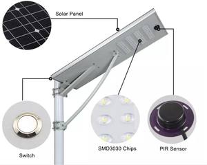 Lampe solaire automatique pour rue 60W avec fonction de minuterie IP65 pour les communes rurales - Product Image 6