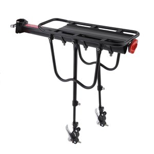 ブラックアロイ自転車シートポストフレームホルダーリアカーゴラック - Product Image 2