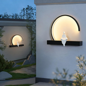 Chinese <b>Zen</b> Wall Lamp Acrylic LED 45x34cm 67x51cm For Bedroom Tea Room Hallway Decorative Lighting - Product Image 3