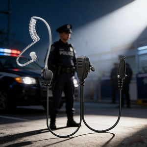 Auriculares de <span class=keywords><strong>Radio</strong></span> Bidireccional con Micrófono Intrauditivo y Tubo Acústico, Auriculares de Seguridad, Auriculares Telefónicos Compatibles con <span class=keywords><strong>Radio</strong></span> - Product Image 3