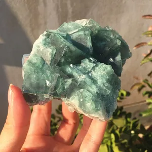Natürliche hochwertige Crystal Rock Stone Rough Green Fluorite Mineralprobe