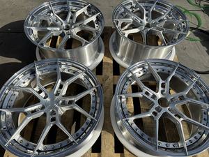 Rines de Auto Forjados de 2 Piezas en Plata Cepillada Cóncava GPW Personalizados para <span class=keywords><strong>BMW</strong></span> M2 M3 M4 M5 <span class=keywords><strong>M8</strong></span> RS3 RS4 RS5 RS6 Avant RS7 C63 E63 <span class=keywords><strong>GTR</strong></span> 911 - Product Image 4