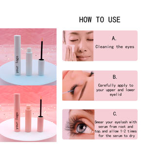 Or <span class=keywords><strong>Rose</strong></span> personnalisé 3ml Rehausseur de <span class=keywords><strong>cils</strong></span> sans huile Sérum de croissance pour <span class=keywords><strong>cils</strong></span> et sourcils de marque privée Sérum liquide organique pour sourcils - Product Image 6