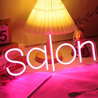 Enseigne néon LED personnalisée pour salon de manucure, panneau lumineux LED, enseignes néon imprimées UV pour la publicité et la décoration des commerces